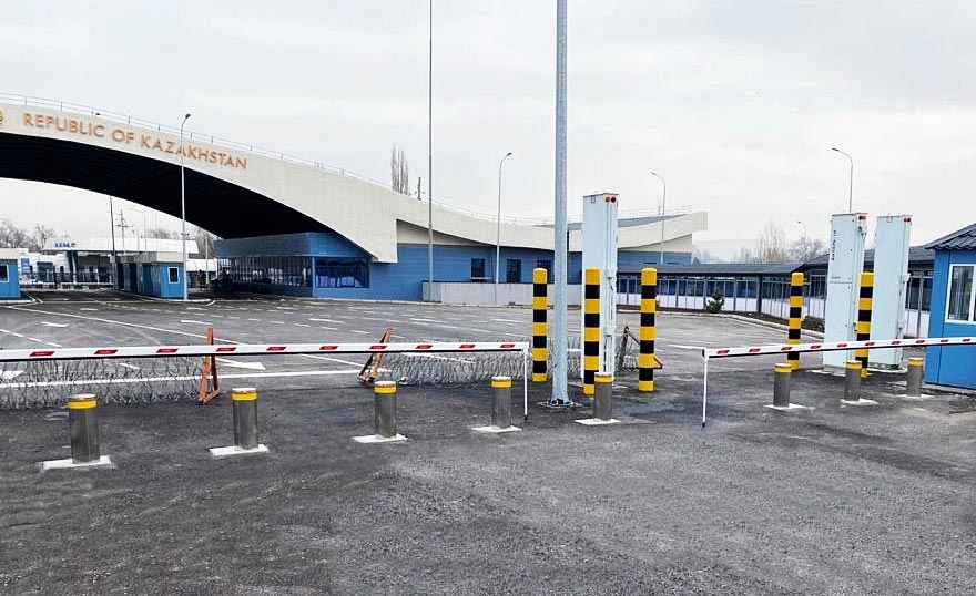 Automatic bollards and Centurion-M at Border area between Kazakhstan and Kyrgyzstan
