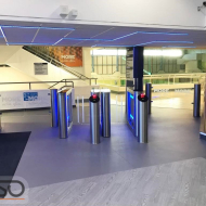 Card collector, Sweeper and Gate-GS, Andersons town leisure centre, Belfast, Northern Ireland